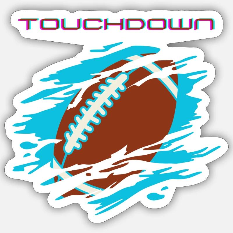 Touchdown Sticker Größe S (10 x 10 cm)