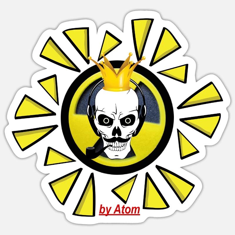Logo par Atom avec Krone Sticker taille S (10 x 10 cm)