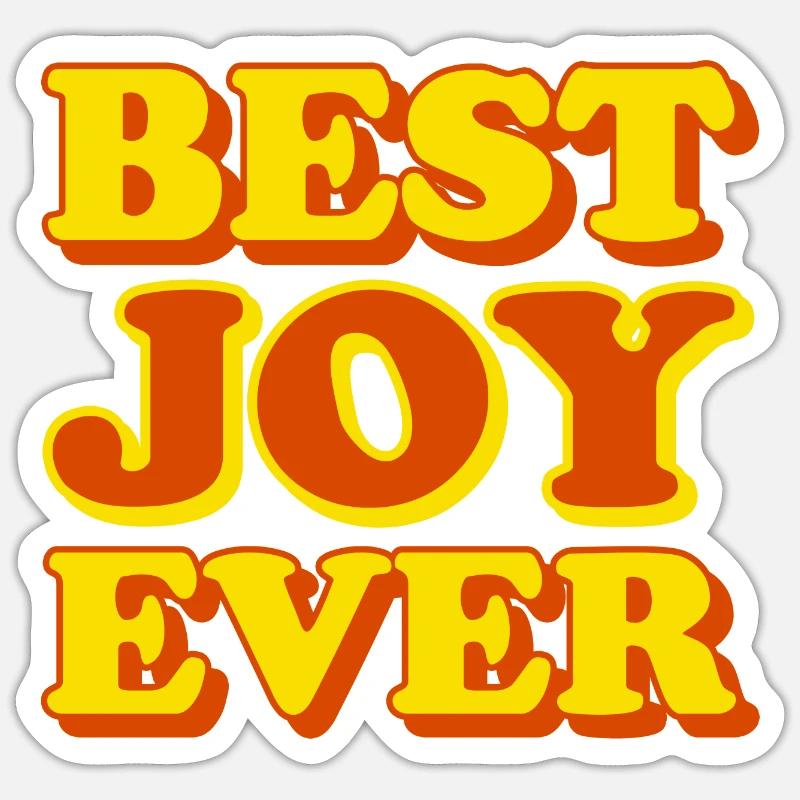 Joy First Name Funny Gift Sticker size S (10 x 10 cm)