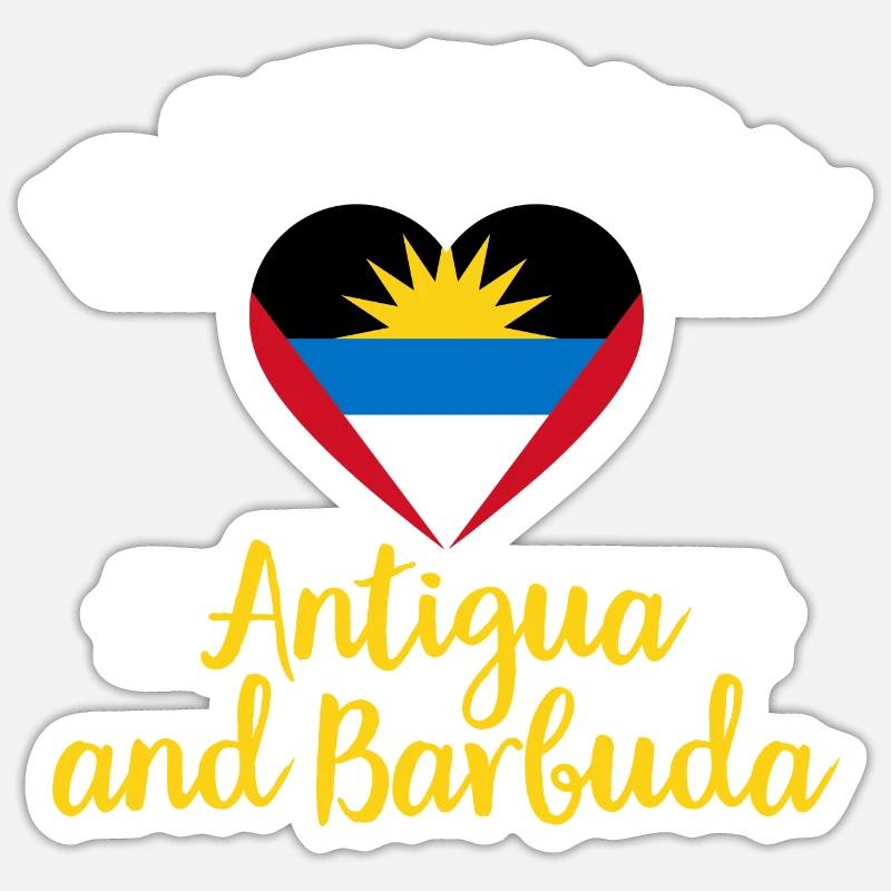 Drapeau d’Antigua-et-Barbuda Sticker taille S (10 x 10 cm)