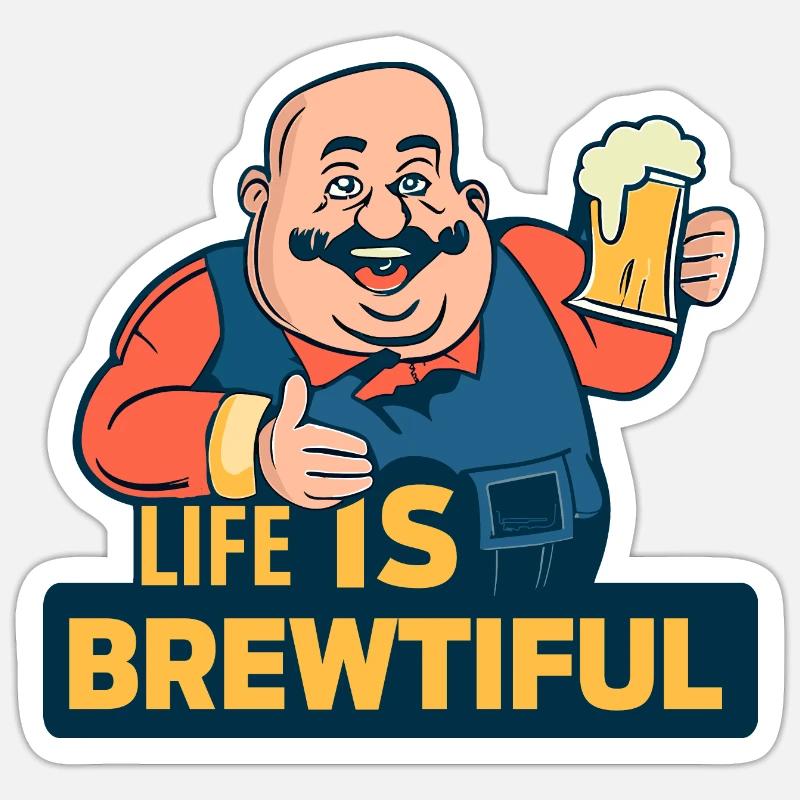 Brewtiful Sticker size S (10 x 10 cm)