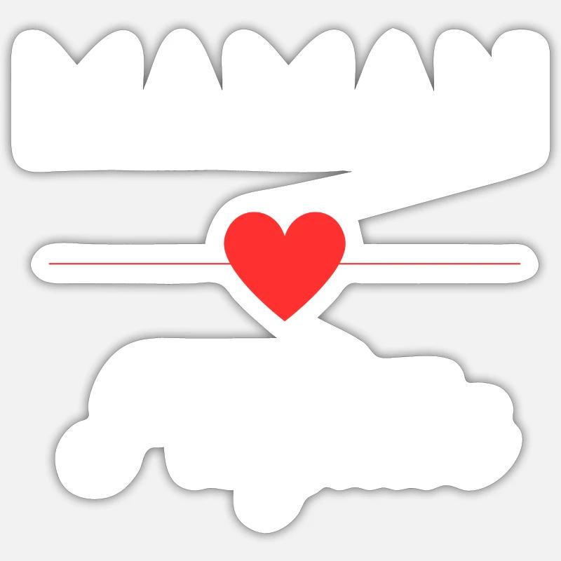 Maman Parfaite - Sticker taille S (10 x 10 cm) - blanc mat