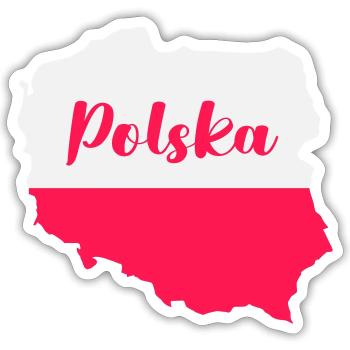 Poland Polska - Sticker size S (10 x 10 cm) - white matte - Front