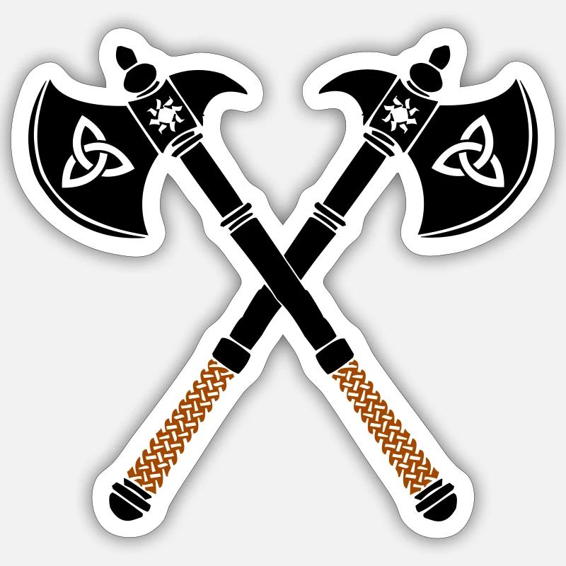 Axes Axe Sticker size S (10 x 10 cm)