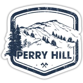 Perry Hill Mountain Trail - Sticker size S (10 x 10 cm) - white matte - Front