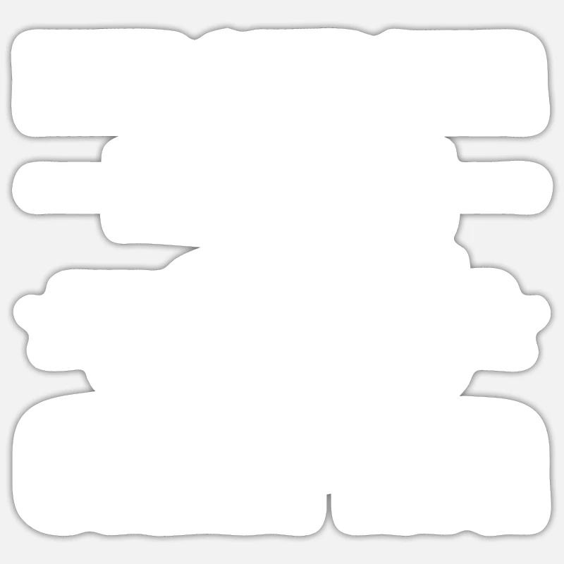 Camping - Sticker Größe S (10 x 10 cm) - Mattweiß