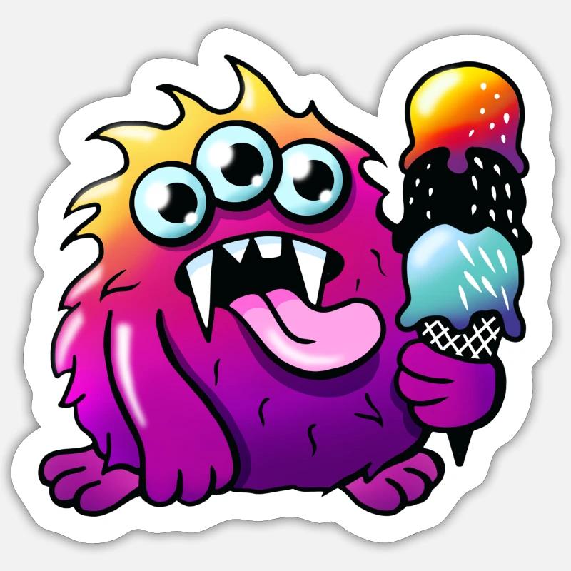 Monstereis Sticker Größe S (10 x 10 cm)