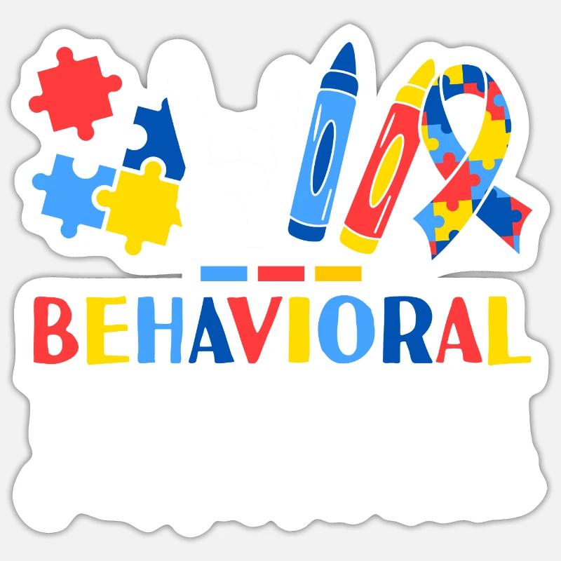 Behavioral Therapist Is Not For The Weak ABA Sticker Größe S (10 x 10 cm)