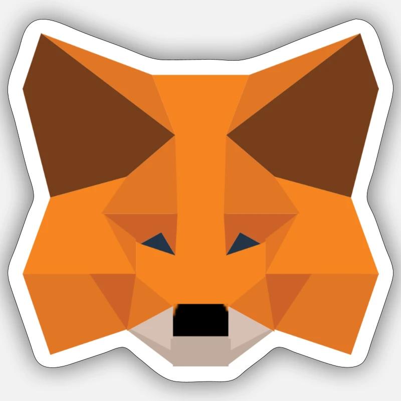 FOX Poly Meta-Mask Sticker Größe S (10 x 10 cm)