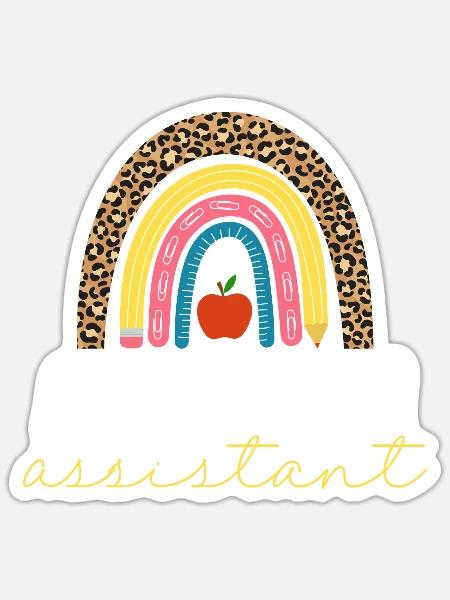Secrétaire, Adjointe administrative, Commis de bureau - Sticker taille S (10 x 10 cm) - blanc mat