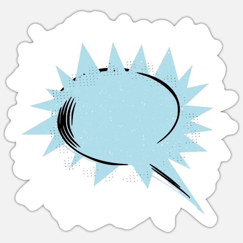 Speech bubble empty Sticker size S (10 x 10 cm)