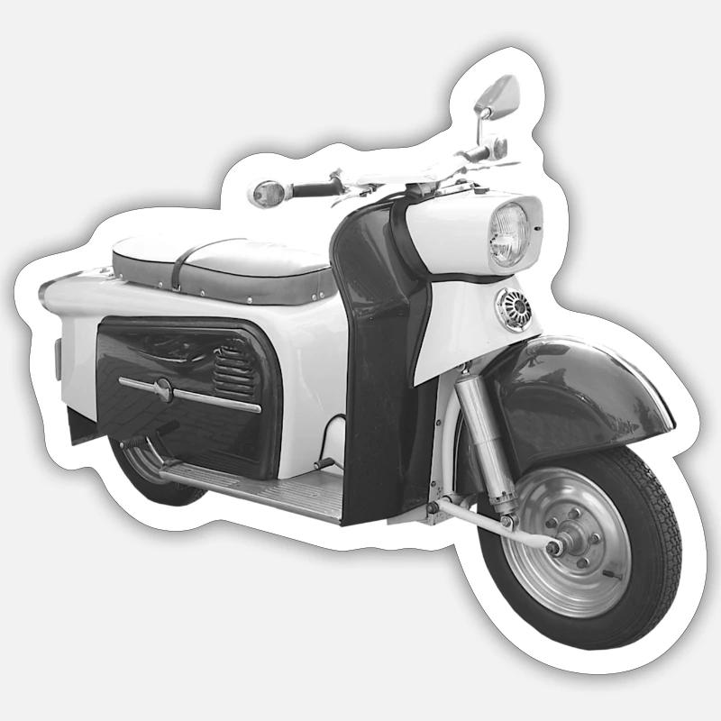 Scooter Troll IWL Ludwigsfelde DDR Oldtimer Sticker size S (10 x 10 cm)