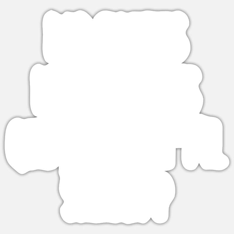 par toutes les galaxies - Sticker taille S (10 x 10 cm) - blanc mat