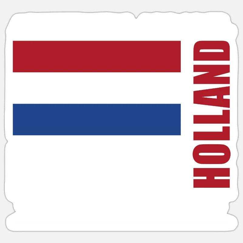 La Haye - Sticker taille S (10 x 10 cm) - blanc mat