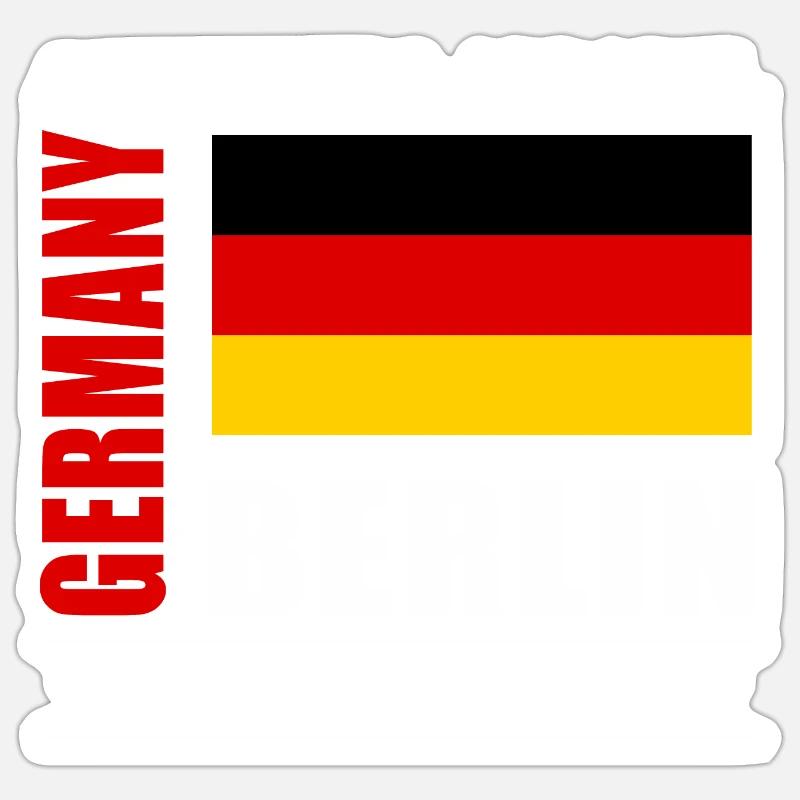 Berlin - Sticker Größe S (10 x 10 cm) - Mattweiß