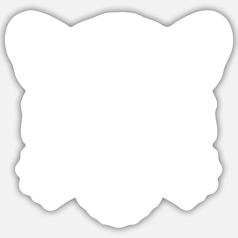 Tête de guépard Sticker taille S (10 x 10 cm)