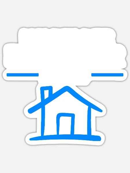 Bauherr 2024 Hausbau Häuslebauer Geschenk - Sticker Größe S (10 x 10 cm) - Mattweiß