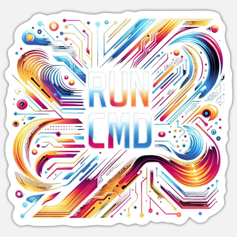 Run Cmd 42 Sticker Größe S (10 x 10 cm)