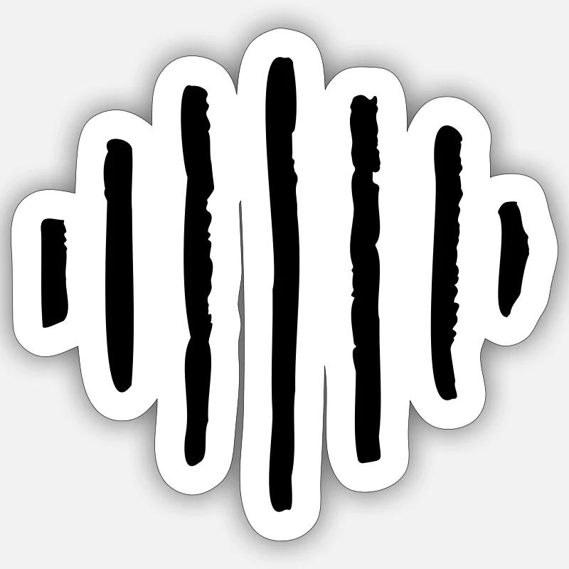 NUAGES OR - Sticker taille S (10 x 10 cm) - blanc mat