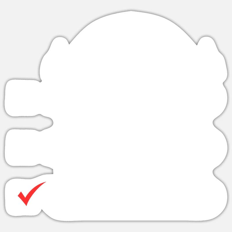 Chasseur saint Valentin Sticker taille S (10 x 10 cm)