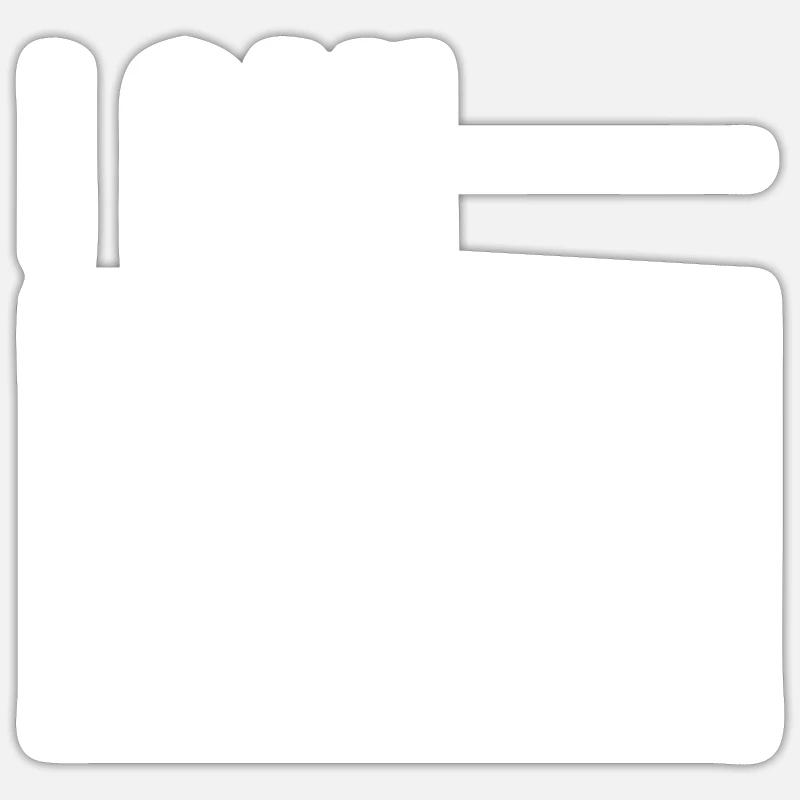 I Can Dunk 4 - Sticker size S (10 x 10 cm) - white matte