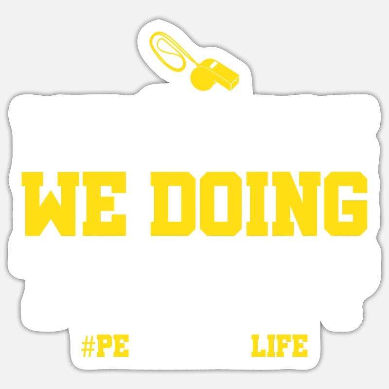 Professeur d’éducation physique Professeur d’éducation physique Sticker taille S (10 x 10 cm)