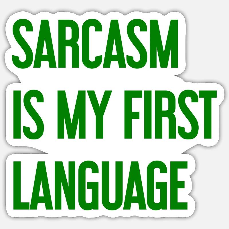 Sarcasme Pro Sticker taille S (10 x 10 cm)