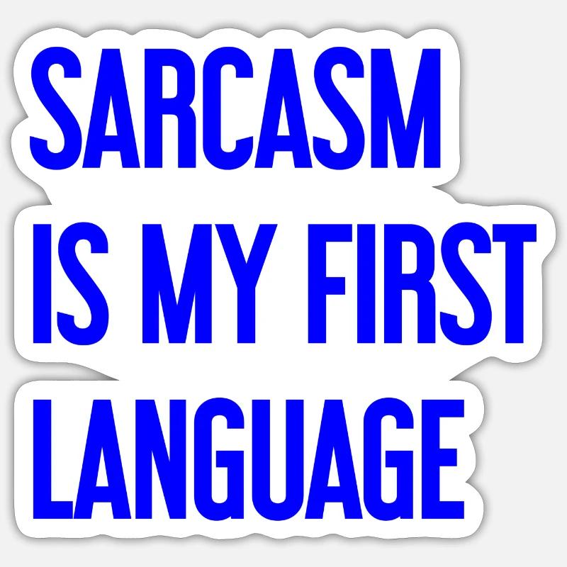 Sarkasmus-Profi - Sticker Größe S (10 x 10 cm) - Mattweiß