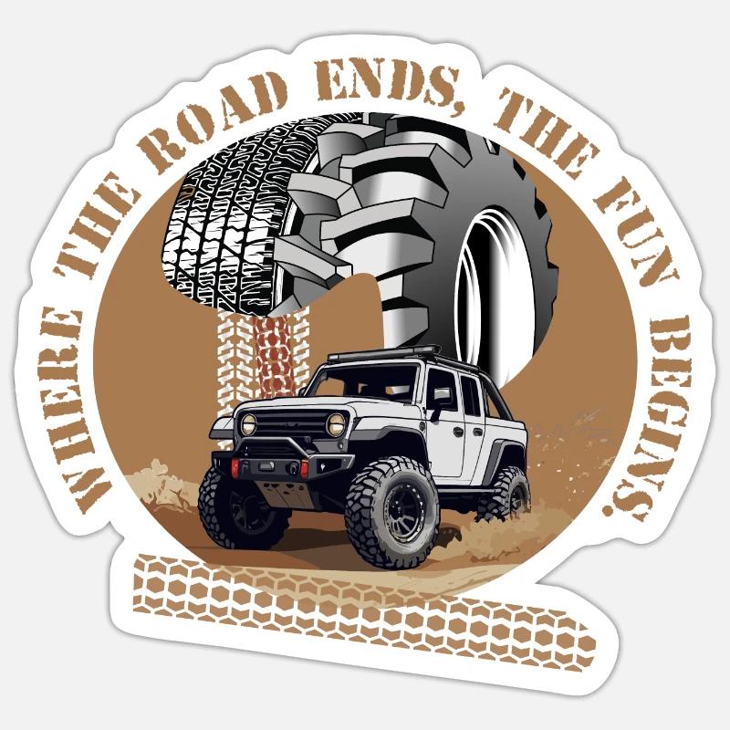 Off-Road Driver Sticker size S (10 x 10 cm)