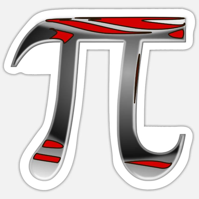 World Pi Day - Sticker size S (10 x 10 cm) - white matte