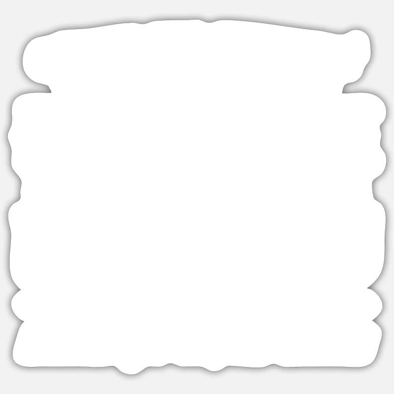 Komplizierte Beau Gosse und Bébou - Sticker Größe S (10 x 10 cm) - Mattweiß