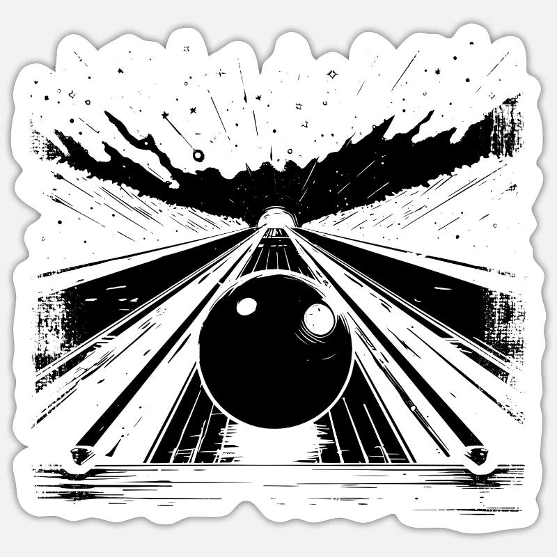 Bowling Center - Sticker size S (10 x 10 cm) - white matte
