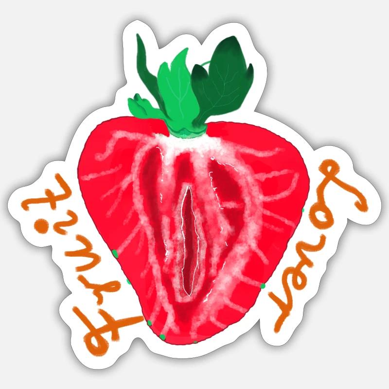 Fruit Lover - Sticker size S (10 x 10 cm) - white matte