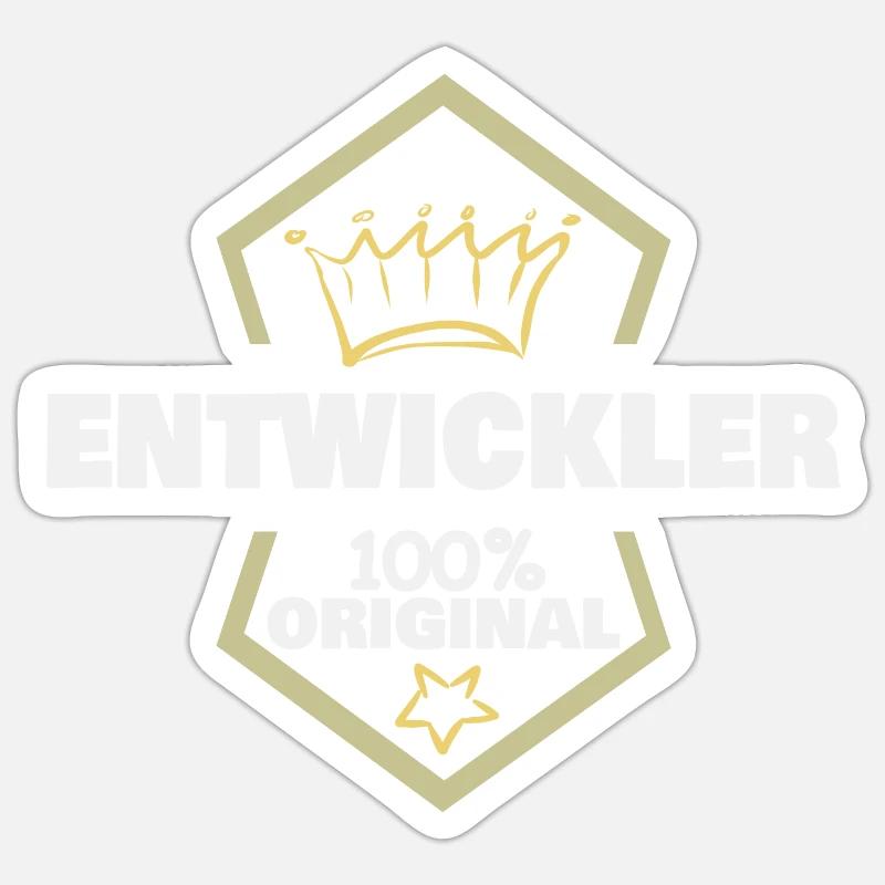 Work Developer Sticker size S (10 x 10 cm)