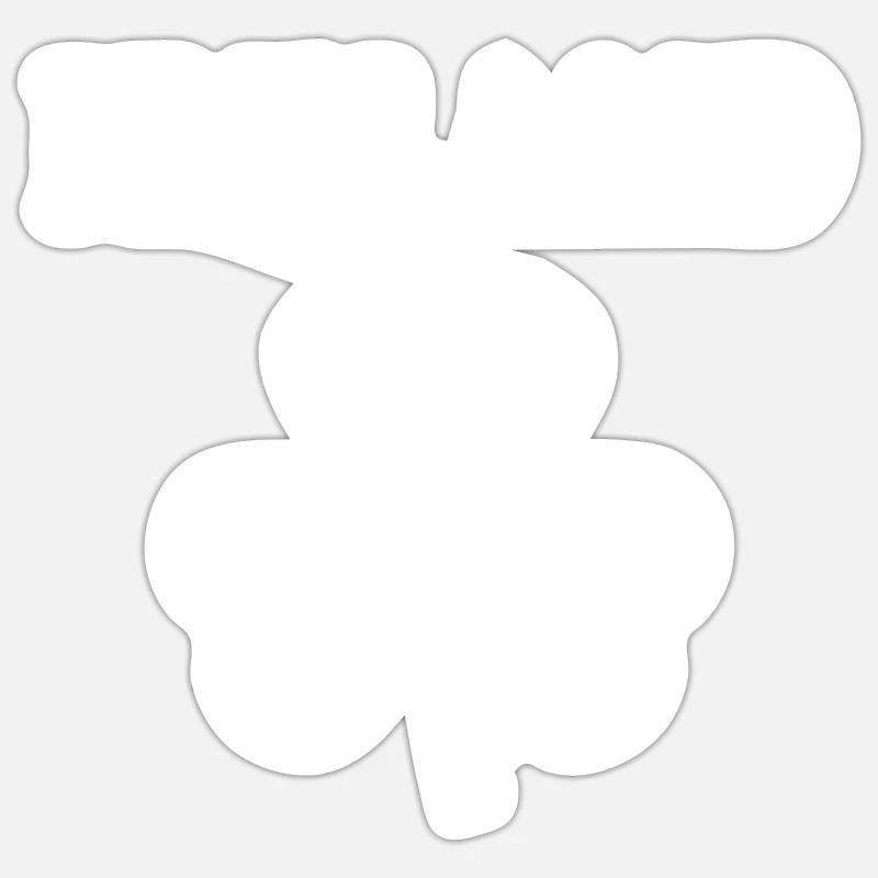 Trèfle d’Irlande Sticker taille S (10 x 10 cm)