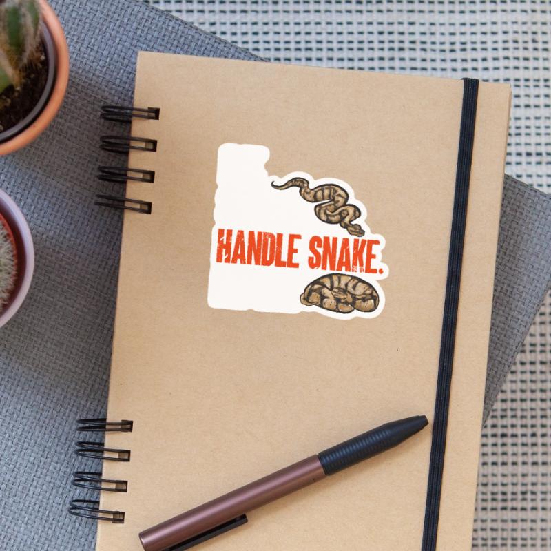 Ball Python Snake King Python Sticker size S (10 x 10 cm)