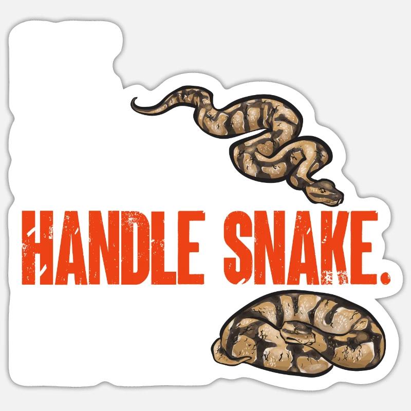 Ball Python Snake King Python Sticker taille S (10 x 10 cm)