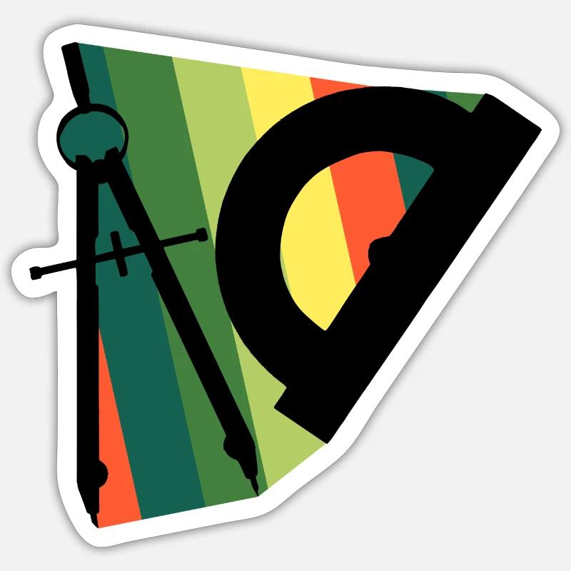 Étudiant en construction de maisons d’architecture Sticker taille S (10 x 10 cm)