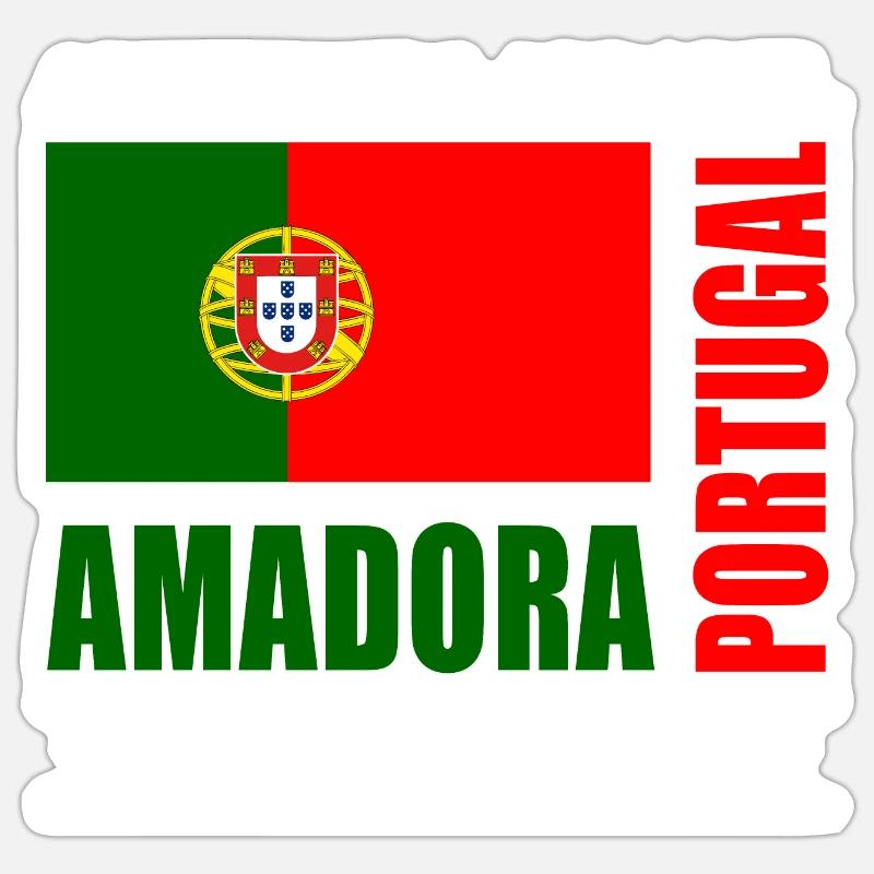 Amadora - Sticker Größe S (10 x 10 cm) - Mattweiß