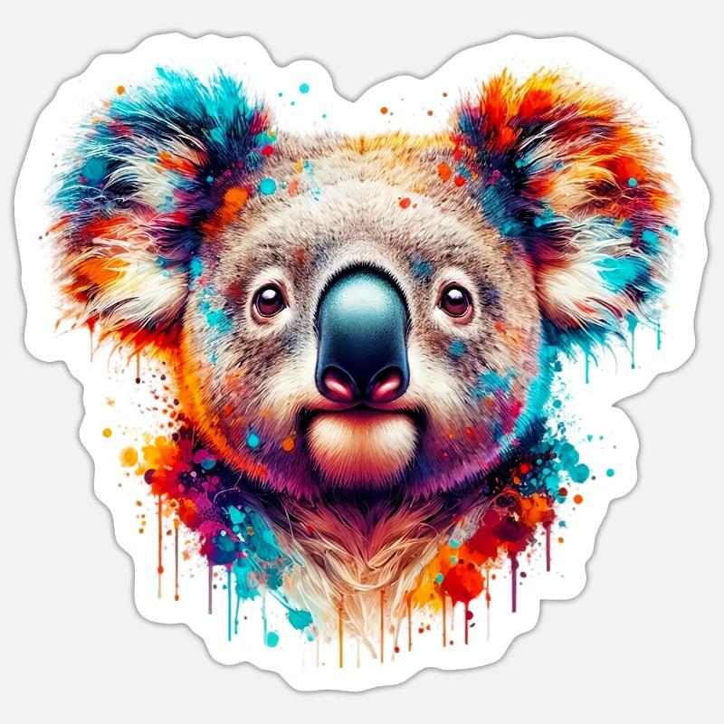 Koala - Sticker size S (10 x 10 cm) - white matte