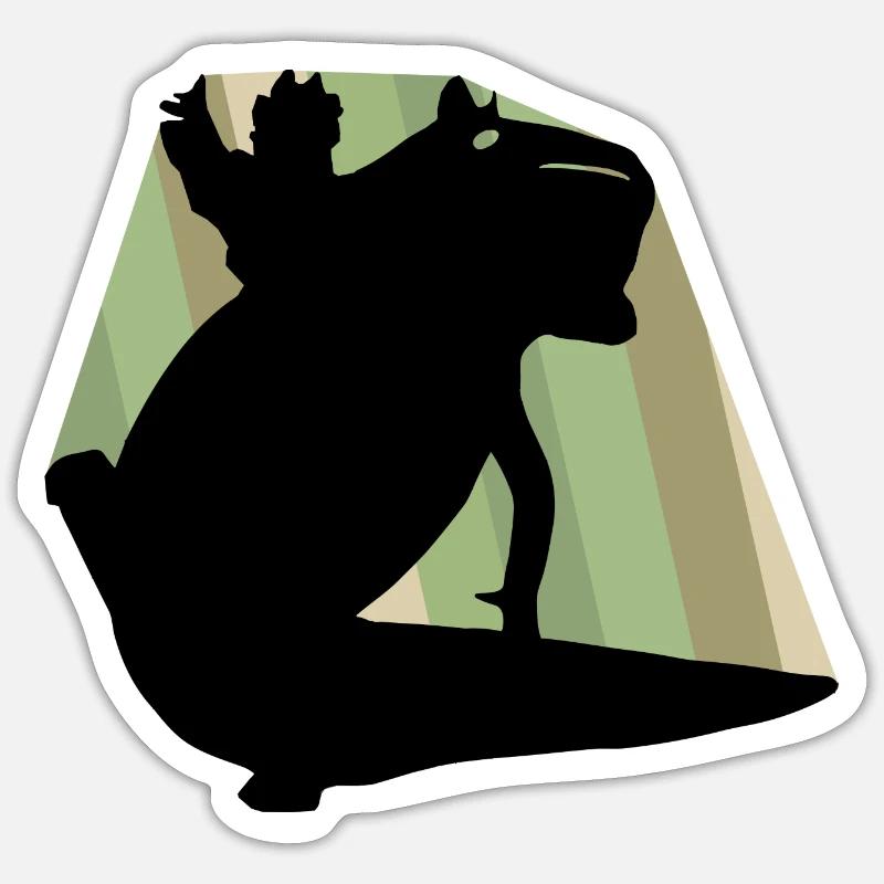 Axolotls de compagnie Sticker taille S (10 x 10 cm)