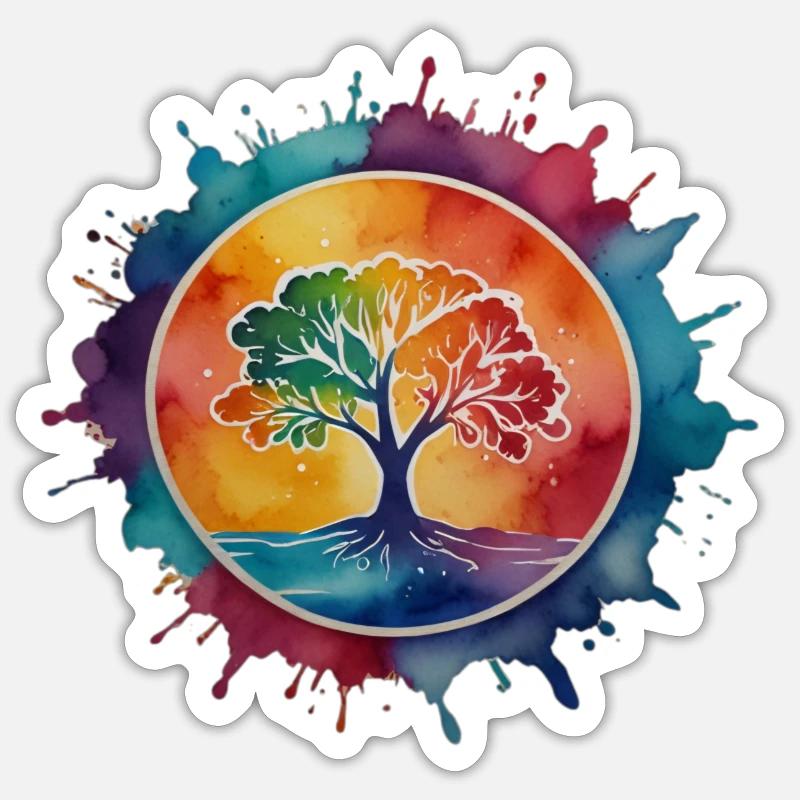 Make love not war - Sticker Größe S (10 x 10 cm) - Mattweiß
