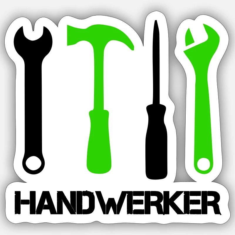 Tool Icons - Sticker size S (10 x 10 cm) - white matte