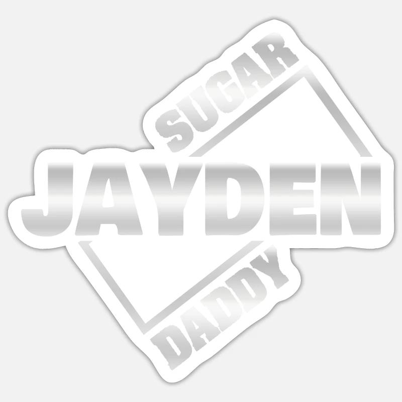 Jayden als Sugardaddy Sticker Größe S (10 x 10 cm)