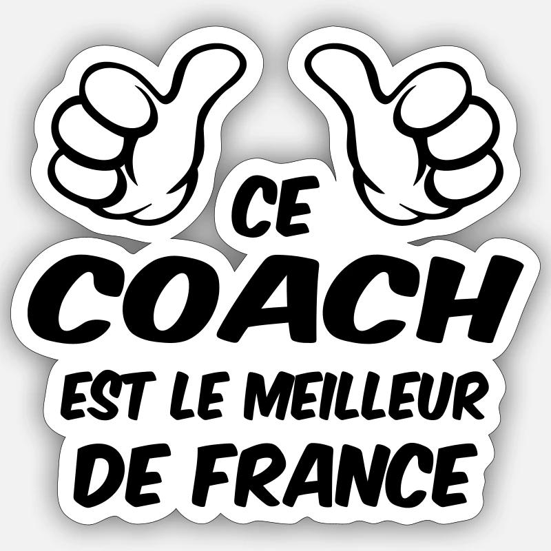 BESTER COACH Sticker Größe S (10 x 10 cm)