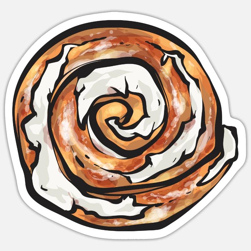 Cinnamon roll Sticker size S (10 x 10 cm)