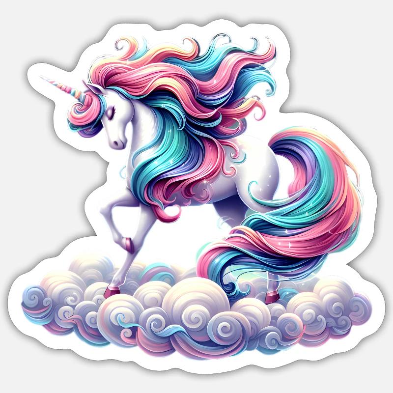 Mythisches Einhorn Sticker Größe S (10 x 10 cm)