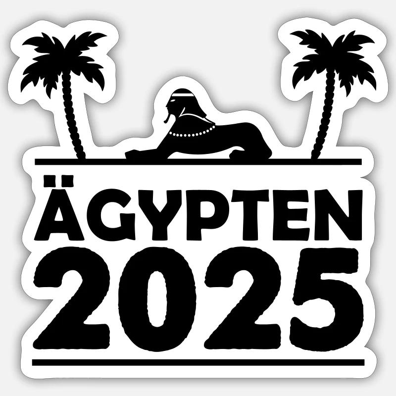Égypte 2025 - Sticker taille S (10 x 10 cm) - blanc mat