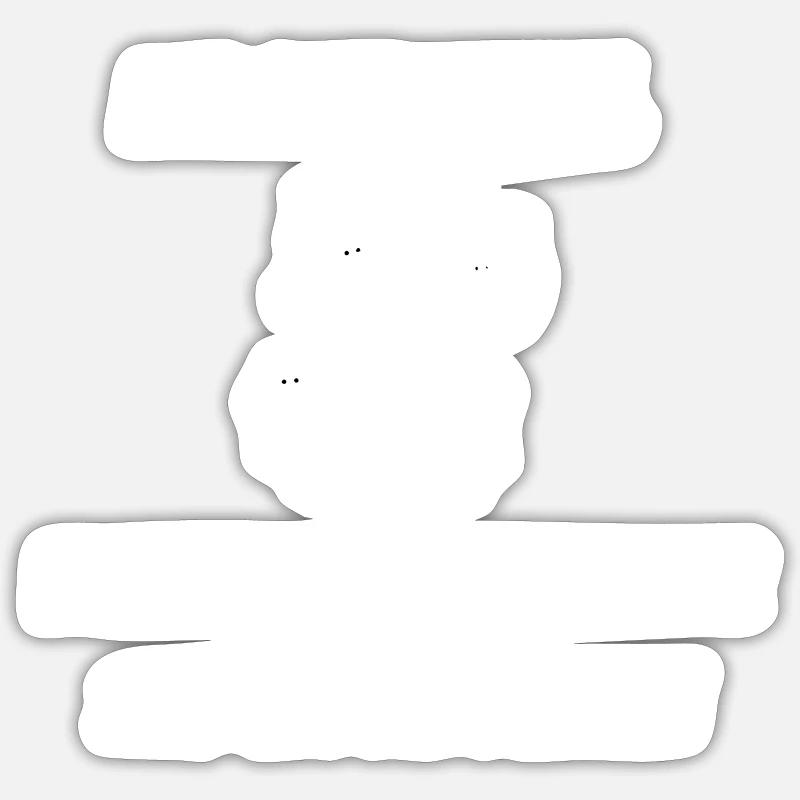 Courir - Sticker taille S (10 x 10 cm) - blanc mat