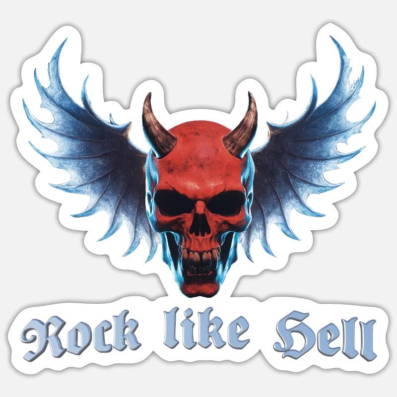 Wing Devil 2024 02 - Sticker Größe S (10 x 10 cm) - Mattweiß